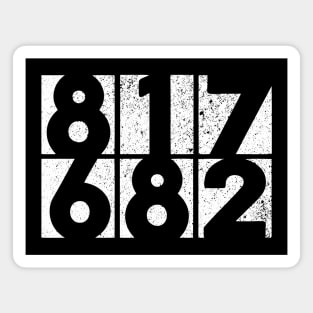 Fort Worth Texas Area Codes Magnet